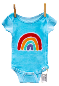 Short Sleeve Rainbow Onesie (3-6 Months)