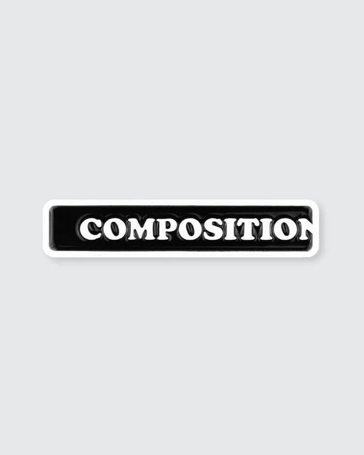 Composition Enamel pin