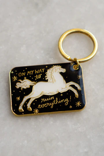 Ruin horse keychain
