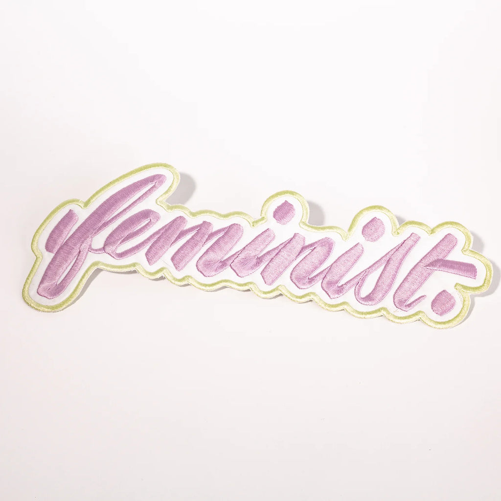 Feminist patch mint pink