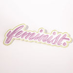 Feminist patch mint pink