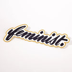 Feminist patch yellow